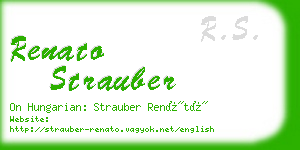 renato strauber business card